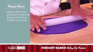 How to Roll Out Fondant  Fondant Basics Part 2  Cake Boss Baking [upl. by Mallin773]