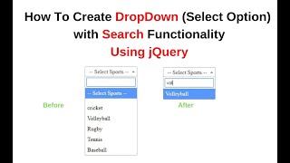 select box with search option jquery select2 min js [upl. by Joaquin379]