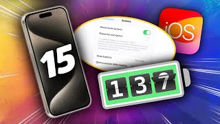 BATTERIA IPHONE 15 🔋 con iOS 174 CAMBIA TUTTO 🤩 [upl. by Akimik357]