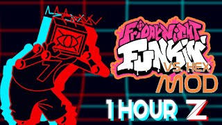 Glitcher  Friday Night Funkin FULL SONG 1 HOUR [upl. by Elspet]