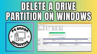 How to Delete a Drive Partition on Windows 10 [upl. by Kenay224]