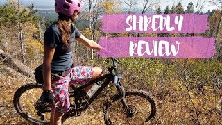 Shredly Womens Mountain Bike Short Review Including the New Shredly CURVY Short [upl. by Arondell]