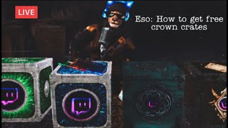 ESO How to Get Crown Crates For Free 2021 [upl. by Siednarb920]