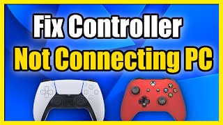 How to FIX Xbox or PS5 Controller Wont Connect to PC Fast Tutorial [upl. by Belford]