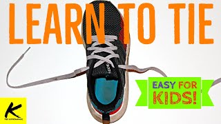 Kidz Skilz Another Simple Shoe Tying Method For Kids [upl. by Nosned]