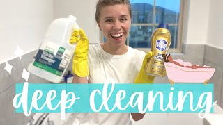 How to Deep Clean Your Bathroom  ACTUALLY DIRTY HOME  This and Nat [upl. by Stringer]