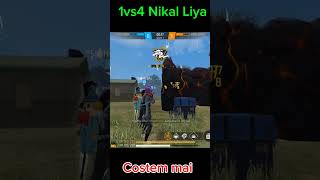 Free fire tap 1vs4 mai mech nikal liya aur one raund nlikal liya free fire top up and tip and trics [upl. by Lebazi]