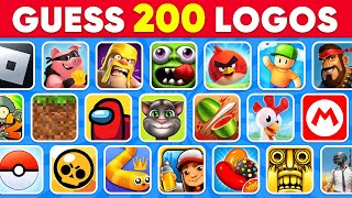 Guess the Game Logo in 3 Seconds  200 Famous Game Logos 🎮 Logo Quiz [upl. by Yajnas178]