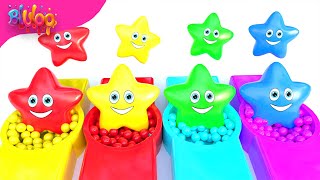 Twinkle Twinkle Colorful Stars  BluLoo Nursery Rhymes amp Kids Songs [upl. by Zoubek345]