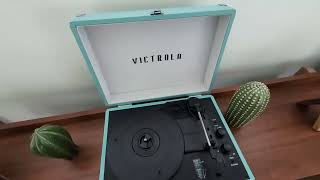 Victrola Vintage 3 Speed Bluetooth Portable Suitcase Record Player Review [upl. by Morly847]