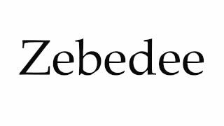 How to Pronounce Zebedee [upl. by Haroun]