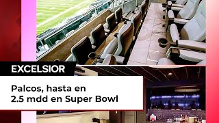 Un Super Bowl VIP palcos hasta en 25 mdd [upl. by Odrick]