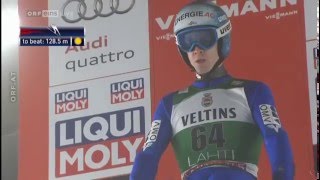 Michael Hayböck Lahti 2016 128m ORF [upl. by Aiepoissac874]