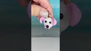 🐶 Pinkie McRuffin 🐶 Handmade Borosilicate Glass Dog Pendant SassyAndGlassyShopcom lampworking [upl. by Kenay]