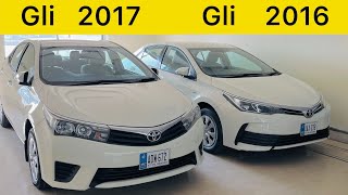 Toyota Corolla Gli 2017 and 2016 smart overview  Price For sale  Details [upl. by Evin664]