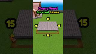 Minecraft Cherry Wood Survival House 🌸🏡  Minecraft Survival House  shorts minecraft [upl. by Sulohcin]