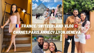 FAMILY VACATION THROUGH EUROPE PART 2 FRANCE amp SWITZERLAND  CANNES PARIS ANNECY LYON GENEVA [upl. by Kahn]