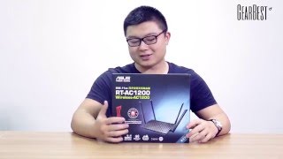 Gearbest Review ASUS RTAC1200 Wireless Router review  Gearbestcom [upl. by Derej25]