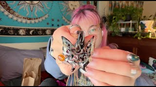 Asmr thrifted jewelry show and tell pt1 [upl. by Aniretak]