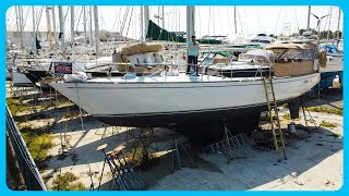 A Beautiful and Relatively AFFORDABLE 50 Bluewater Cruiser Full Tour Learning the Lines [upl. by Enileve]