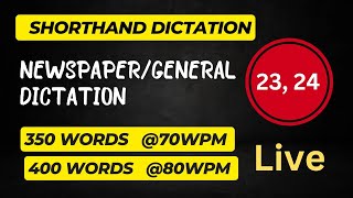 Newspaper Dictation Exercise23 24 400 words 80 wpm jkssbsteno [upl. by Harmony342]