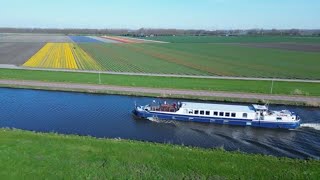 Experience the Magic of Holland in Spring Aboard Hotel Barge Panache [upl. by Idette]