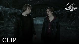 Hermione Destroys Horcrux and Kisses Ron  Harry Potter and The Deathly Hallows Pt 2 [upl. by Carolan]