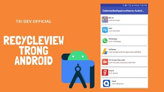 RecyclerView trong Android  Tài Dev Official [upl. by Rancell]