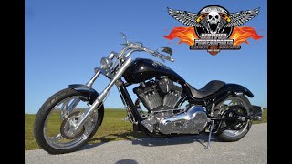 2017 BOURGET BIKE WORKS LOW BLOW STREET SWEEPER SOFTAIL CHOPPER 2573 Miles [upl. by Estrellita]