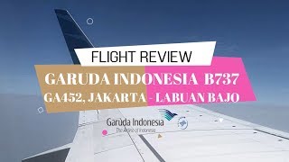 Garuda Indonesia Jakarta to Labuan Bajo  Boeing 737800  Komodo Airport [upl. by Baseler543]