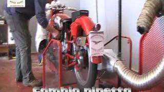 Video II  Dynamometer test  prove al banco potenza motore Guzzi Dondolino su telaio Falcone [upl. by Oiramd]