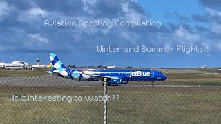 Winter to Summer Barbados Planespotting Compilation Special [upl. by Schargel759]