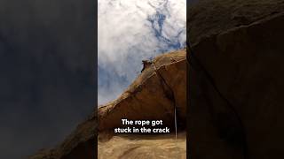 Stuck Rope Nearly Sends Climber Into the Ledge [upl. by Notsuoh662]