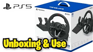 HORI Racing Wheel Apex For PS5 PS4 PC RWA Unboxing amp Use GT [upl. by Enirrok]