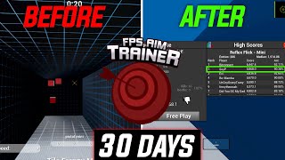 I focused on training my aim for 30 days and this is what happened Kovaaks and Rainbow Six Siege [upl. by Puklich]