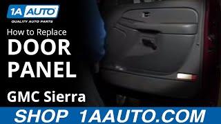 How To Remove Door Panel 9906 GMC Sierra [upl. by Shirberg]