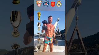 Ramos Team Cups Sevilla PSG Spain Real Madrid football shorts ramos psg realmadrid [upl. by Kroy]