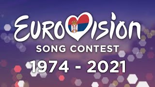 All 🇷🇸 Serbian entries in the Eurovision Song Contest 19742021 [upl. by Pansir]