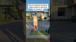 Overunder 05 broken windows in this challenge 😂 via Bryson DeChambeau shorts [upl. by Nerad285]