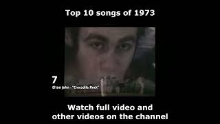 Top 10 songs of 1973 [upl. by Burty]