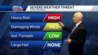 Alert Day Severe thunderstorm watches in effect [upl. by Dyrraj935]