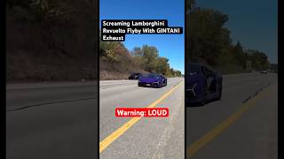 Lamborghini Revuelto Flyby with GINTANI Exhaust reels shorts viralvideo lamborghini [upl. by Gerfen]