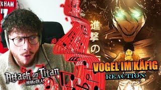 ABSOLUTE 1010  VOGEL IM KÄFIG  Attack on Titan OST Grissini Project Orchestra REACTION [upl. by Bessie457]