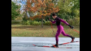 Piste de sèche pour le ski de fond à Montréal [upl. by Stephania476]