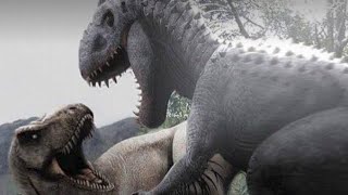 TREX VS INDOMINUS REX stopmotion battle [upl. by Ecinert964]