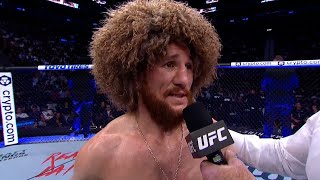 Merab Dvalishvili Octagon Interview  UFC 278 [upl. by Kcaj835]