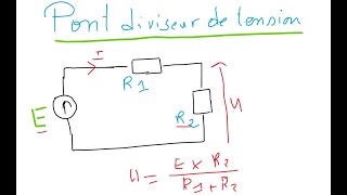 Pont diviseur de tension [upl. by Mahla]