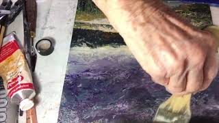 31 Varnishing A Cold Wax Painting L Benton McCloskey 22619 [upl. by Lauro]