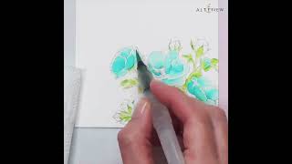 Easy floral cards using watercolor brush markers amp refills [upl. by Heyde]