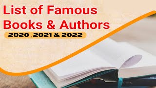 List of Important Books amp Authors  2020  2021 amp 2022  For Any Entrance Exam [upl. by Dari]